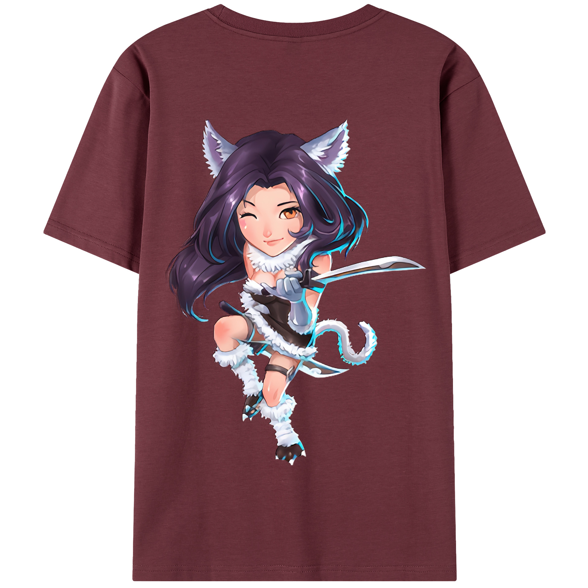 リーグ・オブ・レジェンド League of Legends LOL 綿100％半袖Tシャツ（背面プリント）